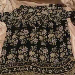 2/$6 American Eagle tunic floral blouse